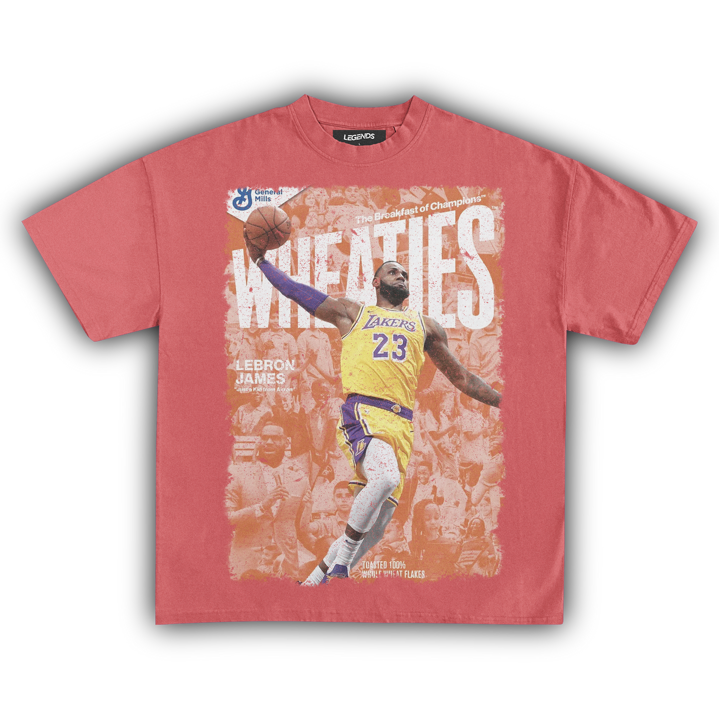 WHEATIES LEBRON JAMES VINTAGE TEE