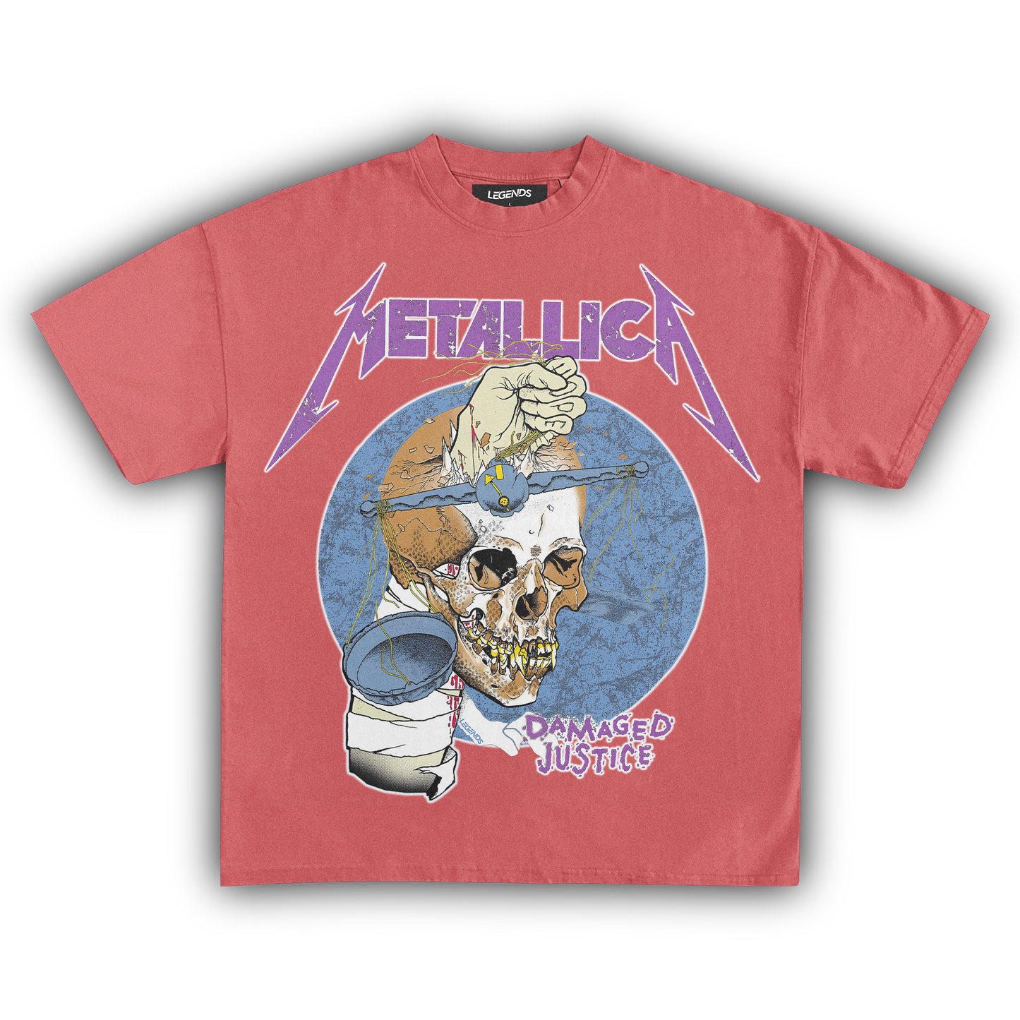 METALLICA DAMAGED JUSTICE TEE