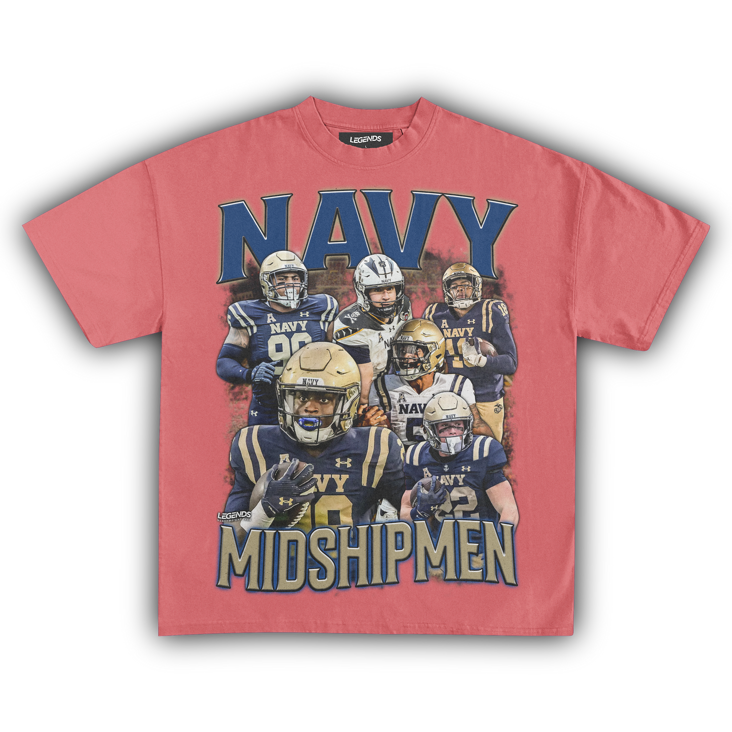 NAVY MIDSHIPMEN FOOTBALL TEE