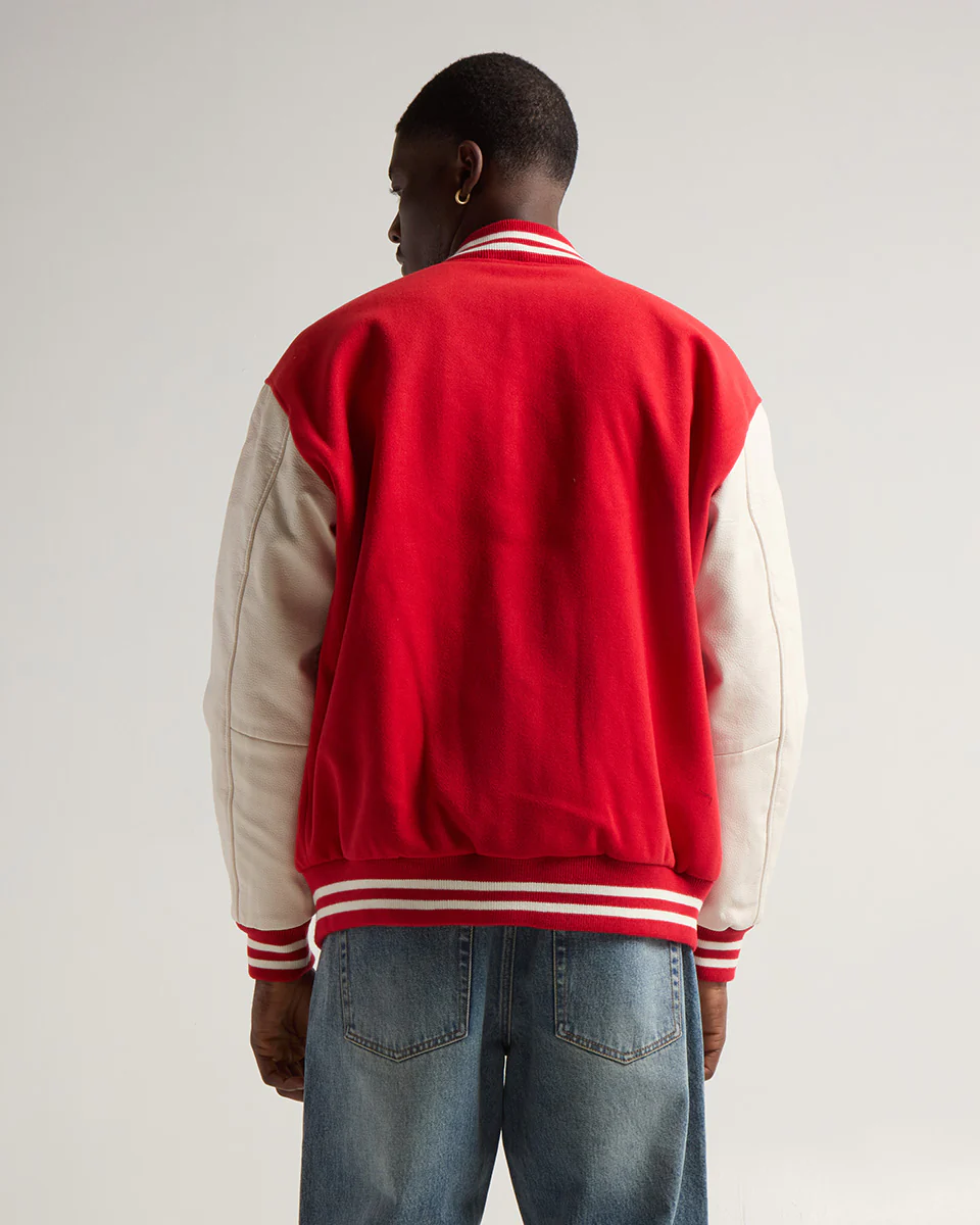 VARSITY LETTERMAN JACKET (Red x White)