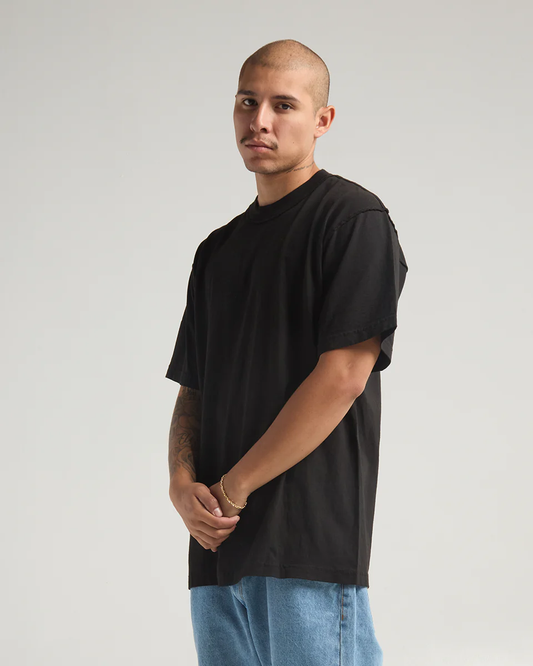 7.5 OZ REVERSE HEAVYWEIGHT GARMENT DYE TEE (Reverse Onyx)