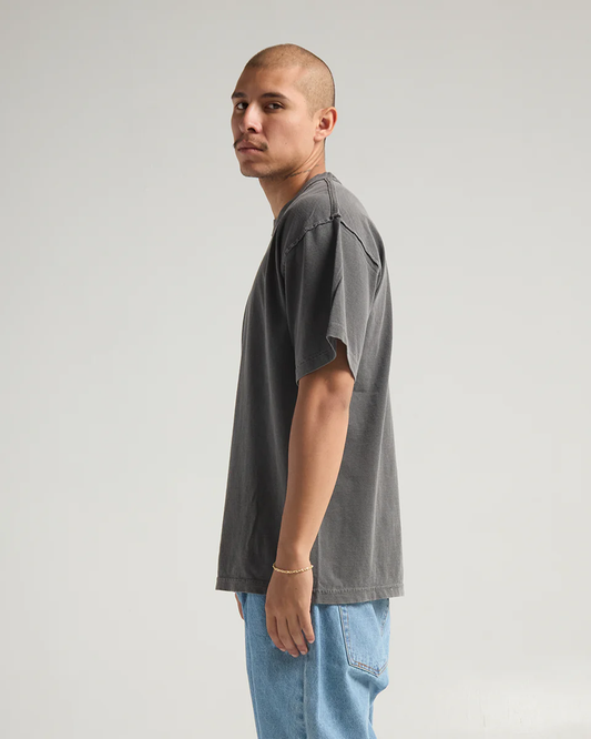 7.5 OZ REVERSE HEAVYWEIGHT GARMENT DYE TEE (Reverse Shadow)