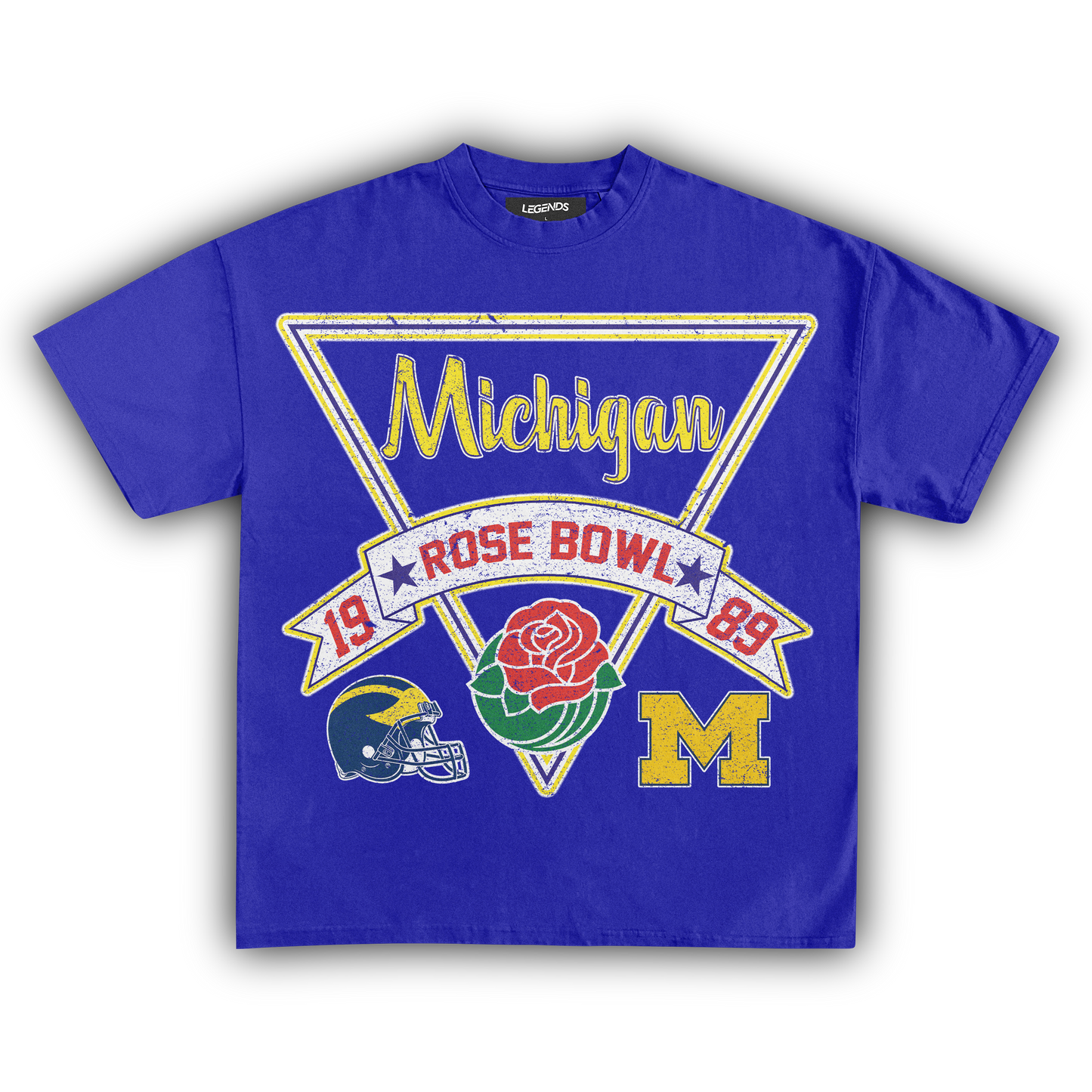 WOLVERINES VINTAGE 1989 ROSE BOWL TEE