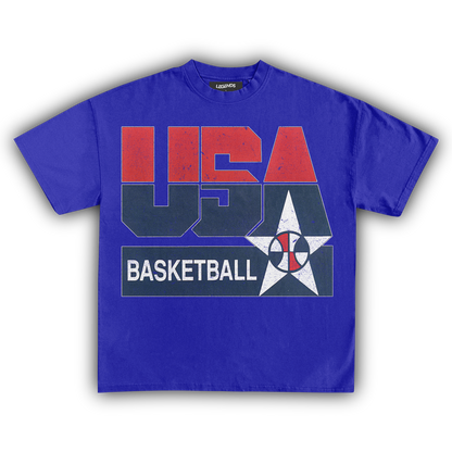 USA BASKETBALL VINTAGE TEE