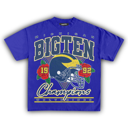 WOLVERINES VINTAGE 1992 BIG TEN CHAMPIONS TEE