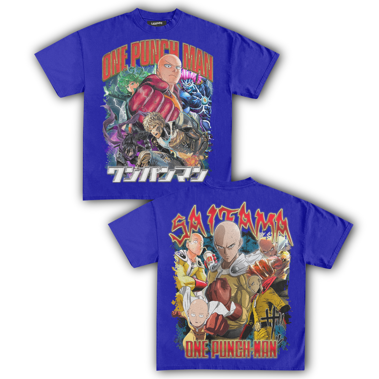 ONE PUNCH MAN: SAITAMA VINTAGE TEE (Double Sided)