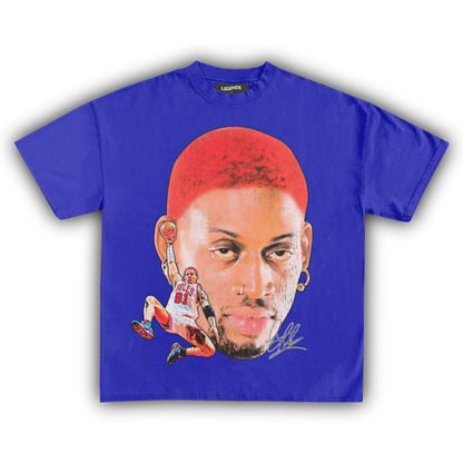 DENNIS RODMAN BIG FACE SLAM DUNK TEE