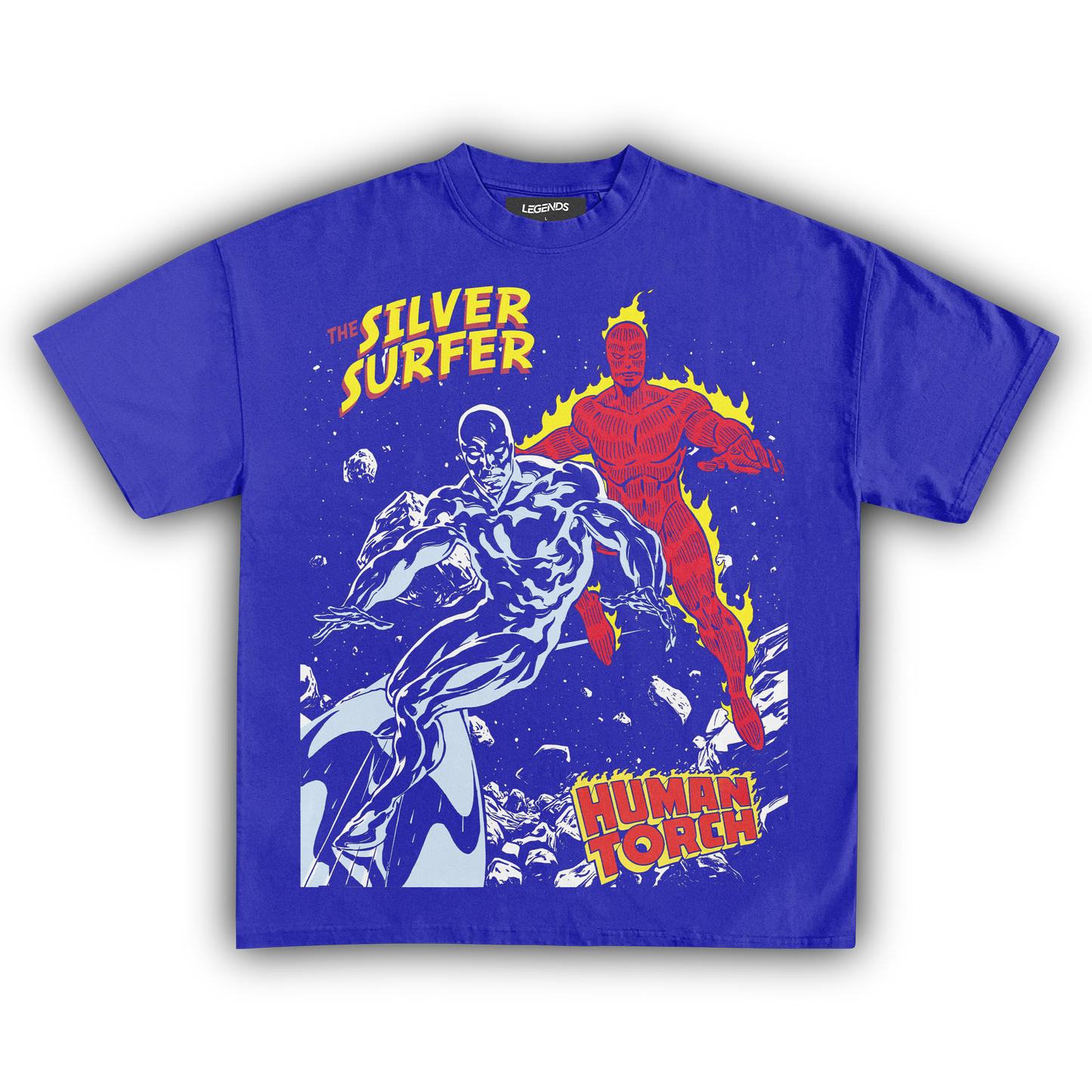 THE SILVER SURFER VS. HUMAN TORCH TEE