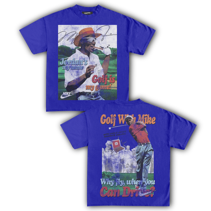 GOLF WITH MIKE VINTAGE TEE (Double Sided)