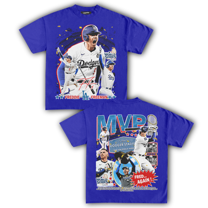 FREDDIE FREEMAN MVP WORLD SERIES CHAMPION TEE (Double Sided)