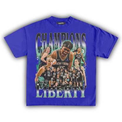 NEW YORK LIBERTY CHAMPIONS 2024 TEE