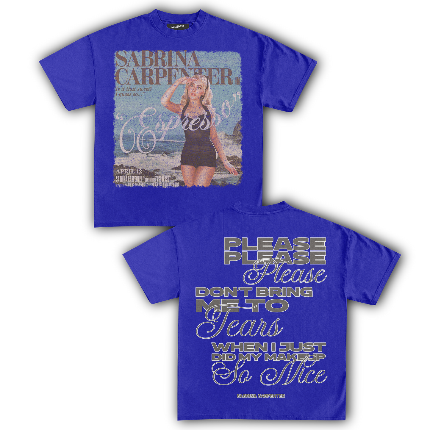 SABRINA CARPENTER PLEASE PLEASE PLEASE TEE (Double Sided)