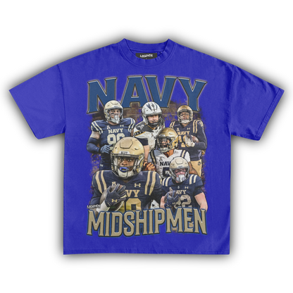 NAVY MIDSHIPMEN FOOTBALL TEE