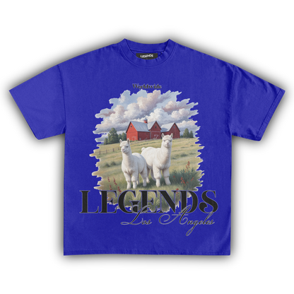 LEGENDS WORLDWIDE LLAMA DRAMA VINTAGE TEE