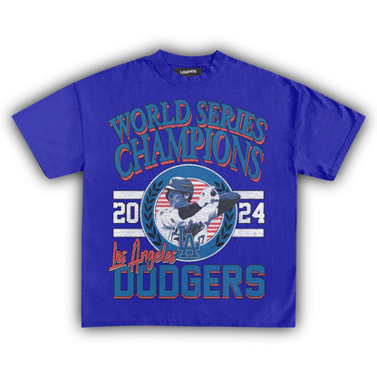 LA WORLD SERIES CHAMPIONS 2024 VINTAGE TEE