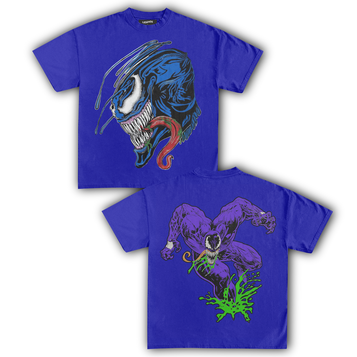 BLUE VENOM TEE (Double Sided)