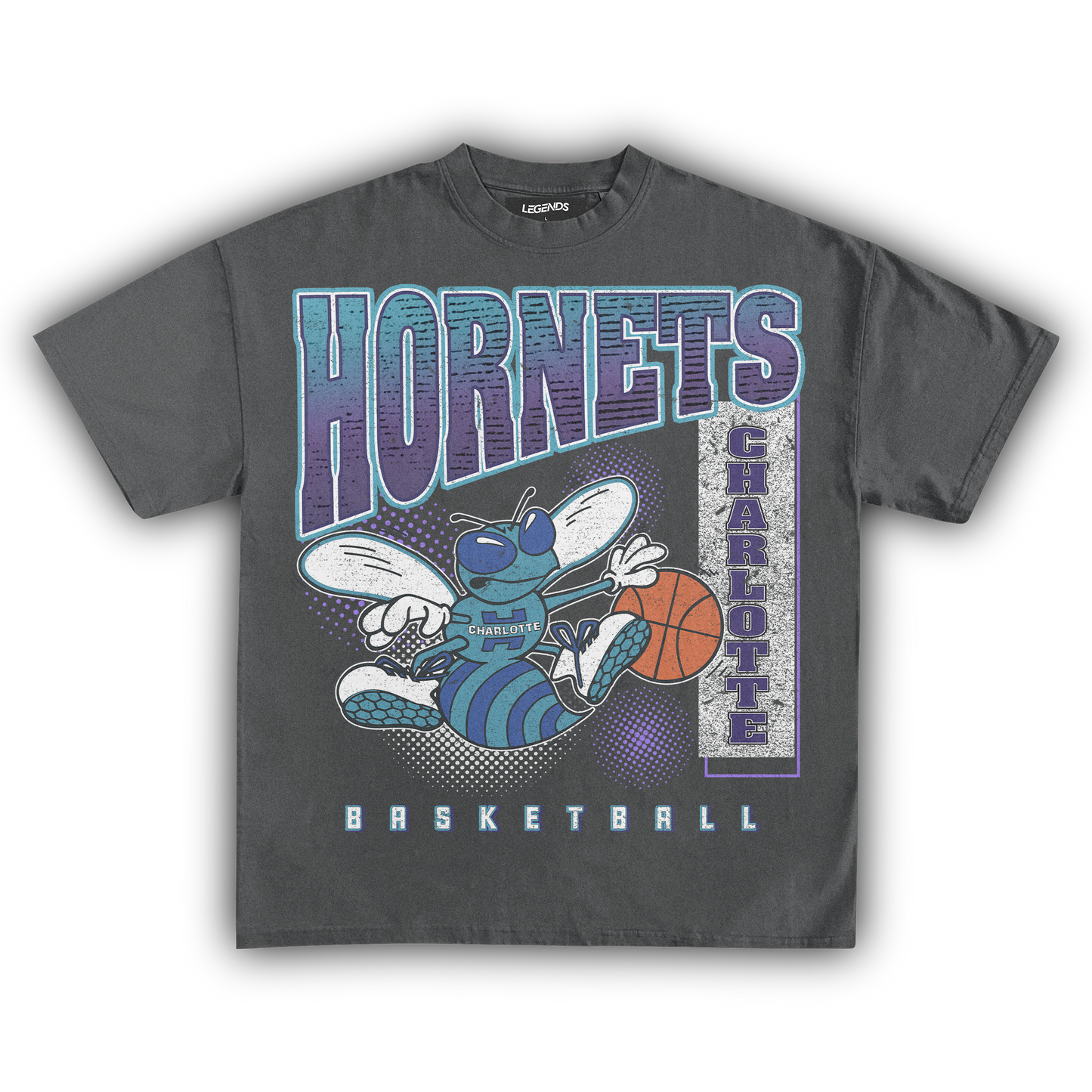 CHARLOTTE HORNETS VINTAGE TEE