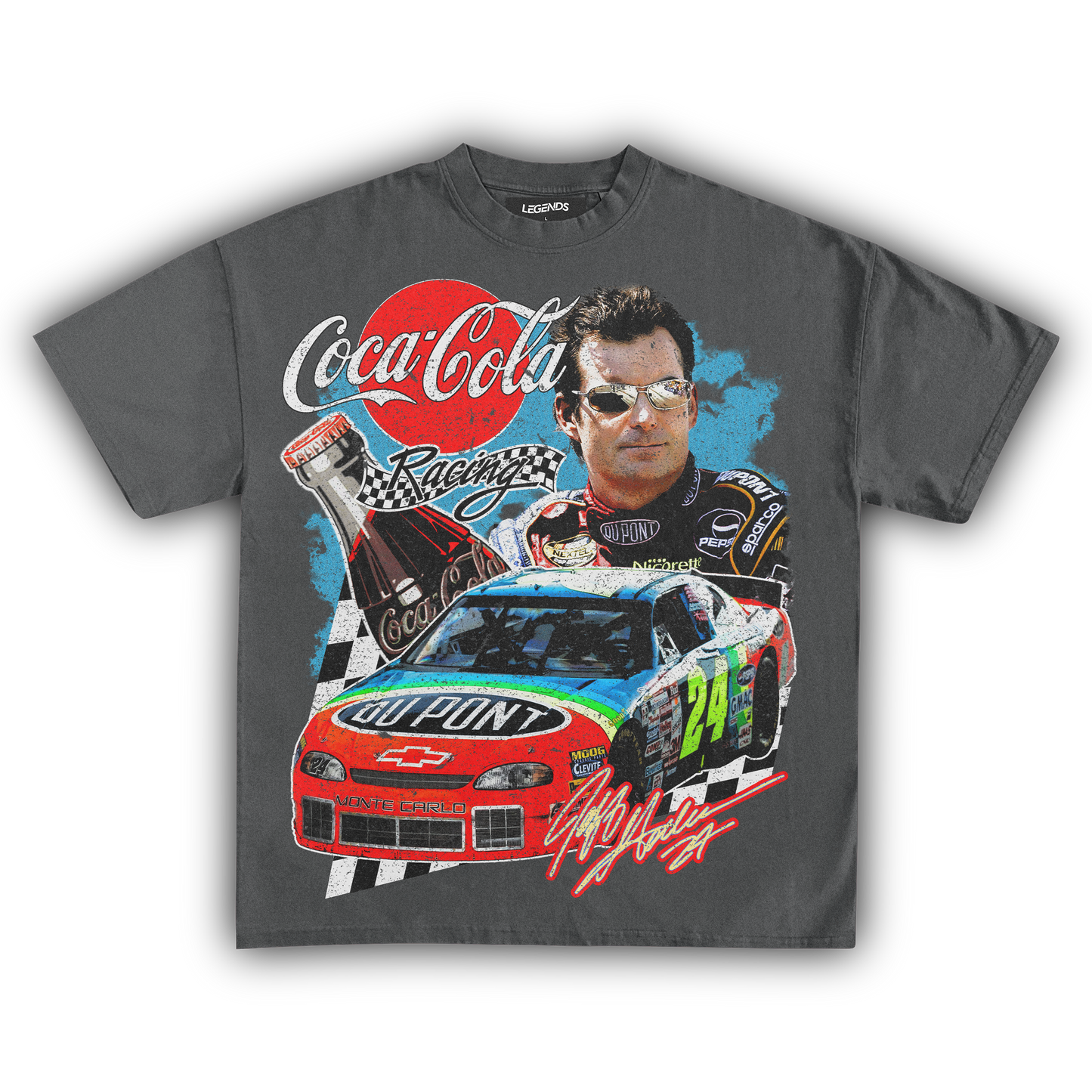 JEFF GORDAN COCA-COLA RACING VINTAGE TEE