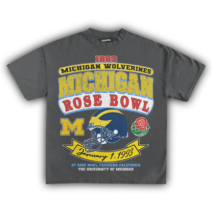 1993 MICHIGAN WOLVERINES ROSE BOWL VINTAGE TEE