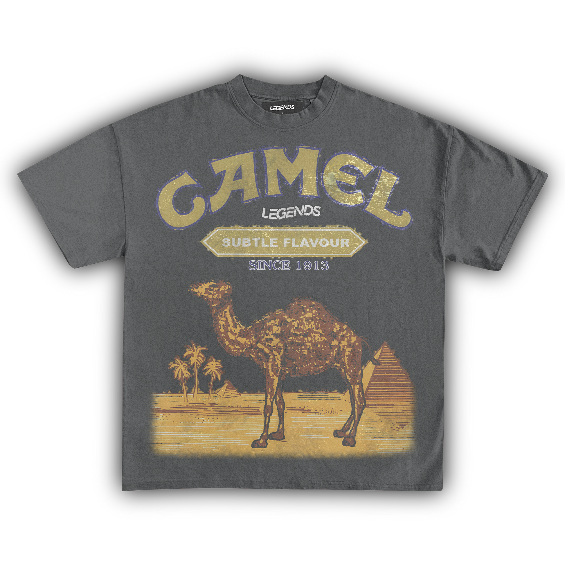 camel cigarette t shirt New Classic Cigarettes Short Sleeve Yellow All Size T-Shirt FA458 For men and women. Vintage Camel Graphic T-shirt, Camel