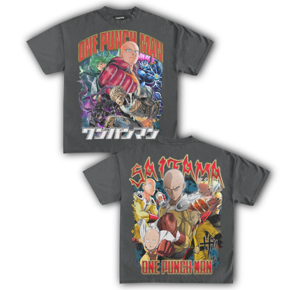 ONE PUNCH MAN: SAITAMA VINTAGE TEE (Double Sided)