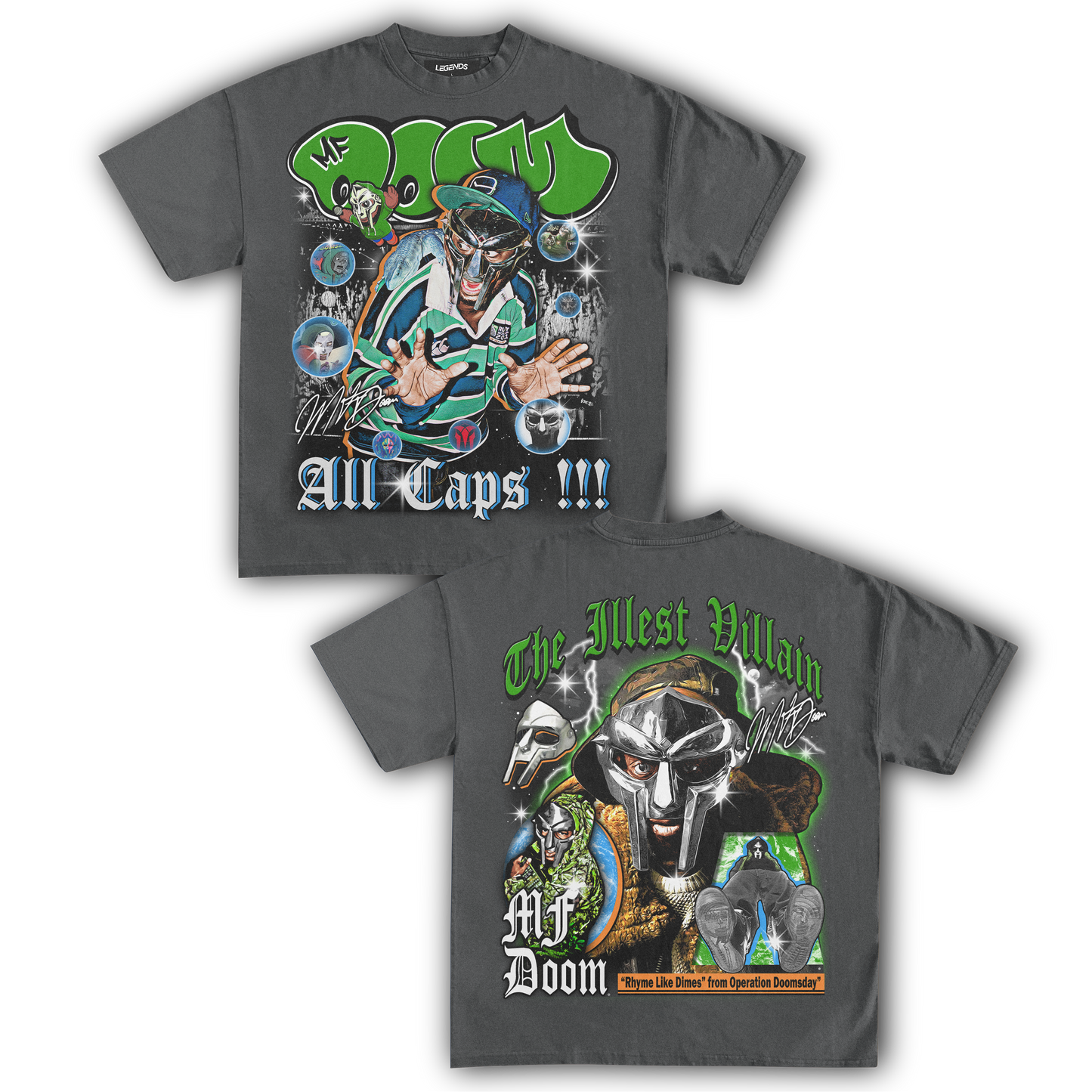 MF DOOM THE ILLEST VILLAIN TEE (Double Sided)