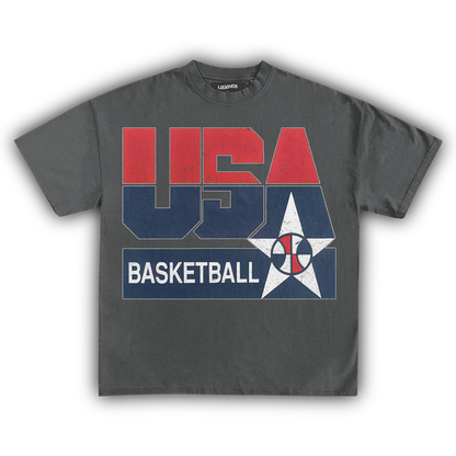 USA BASKETBALL VINTAGE TEE