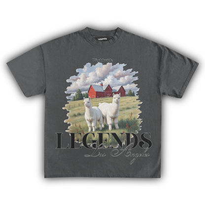 LEGENDS WORLDWIDE LLAMA DRAMA VINTAGE TEE