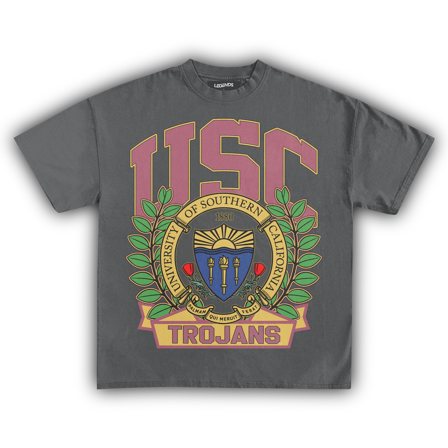 UNIVERSITY OF SOUTHERN CALIFORNIA TROJANS 1880 VINTAGE TEE