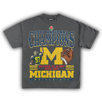 1997 MICHIGAN WOLVERINES NATIONAL CHAMPIONS TEE