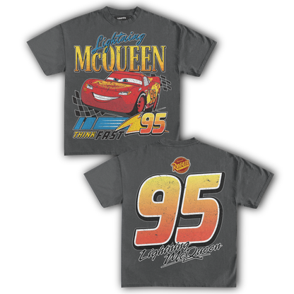 LIGHTNING MCQUEEN VINTAGE TEE (Double)