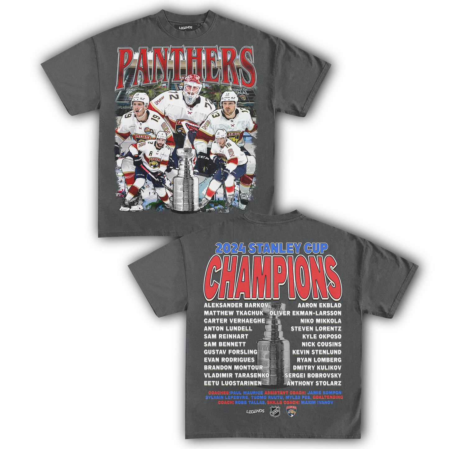 FLORIDA PANTHERS CHAMPIONS TEE (Double Sided)