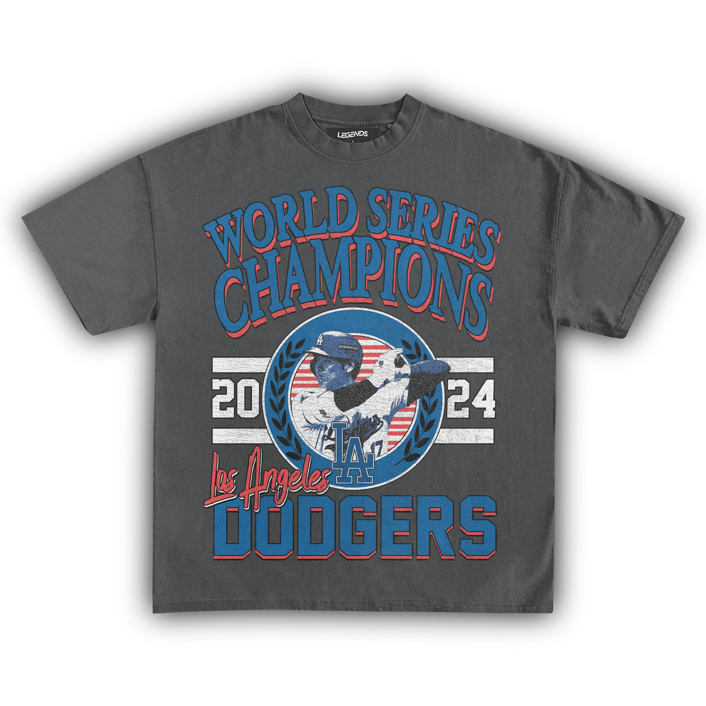 LA WORLD SERIES CHAMPIONS 2024 VINTAGE TEE