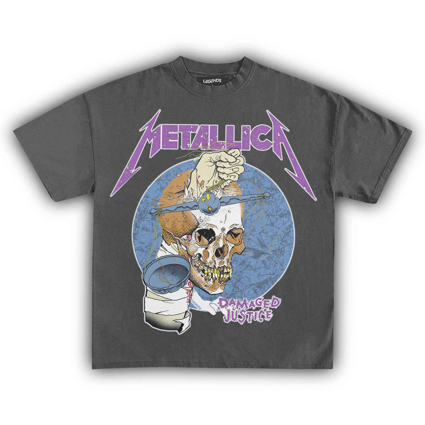 METALLICA DAMAGED JUSTICE TEE