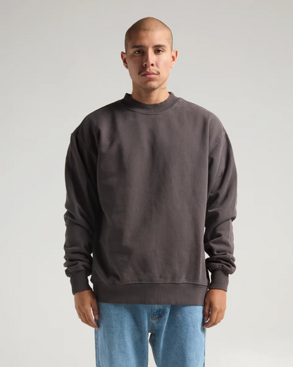 HEAVYWEIGHT GARMENT DYE CREWNECK SWEATER (Vintage Shadow)