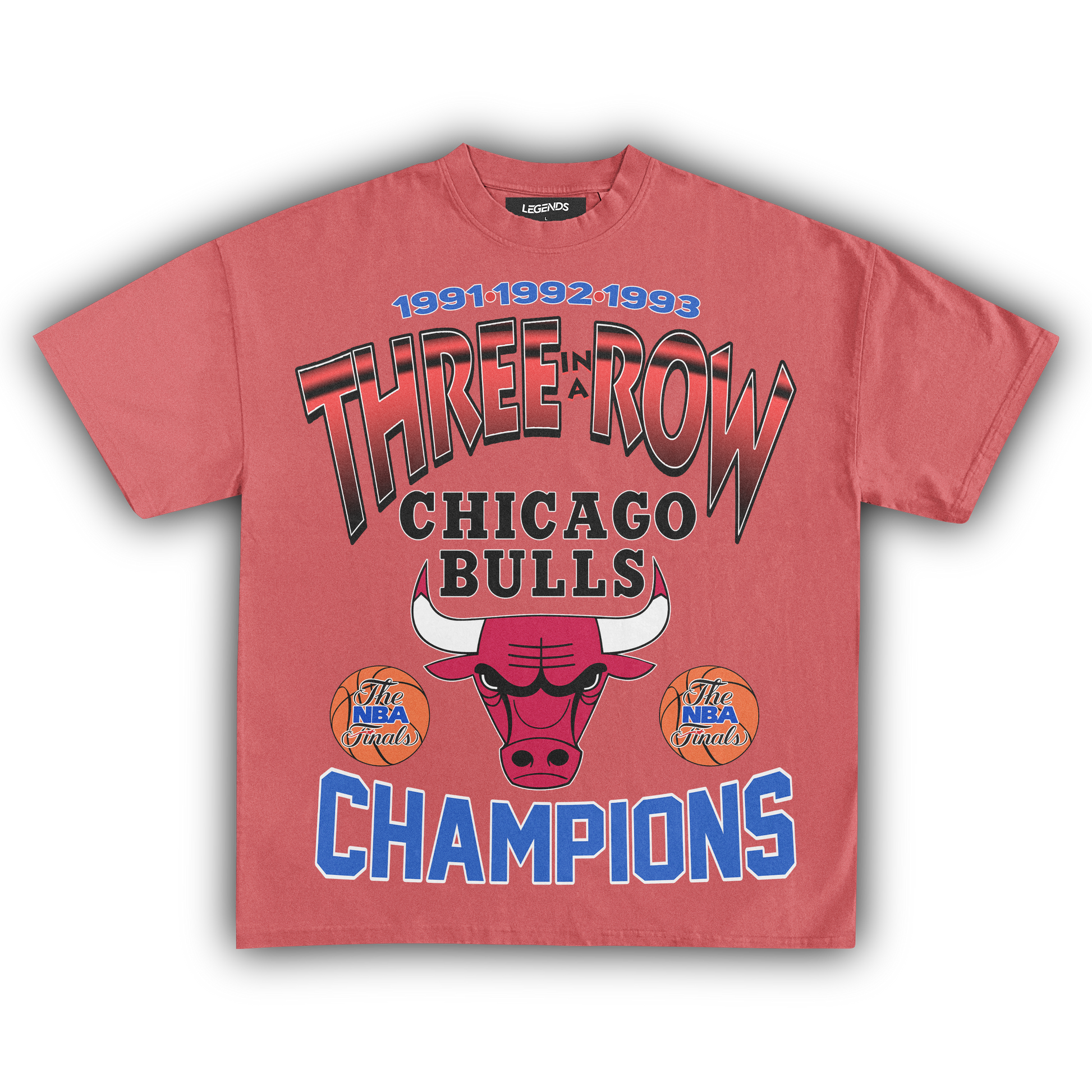 Chicago Bulls Three-Peat Tee » Basketball » Vintage Chicago Bulls Three-Peat Tee » Basketball » Vintage