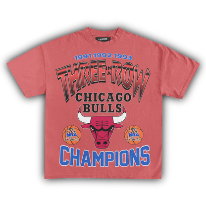 CHICAGO BULLS THREE-PEAT TEE