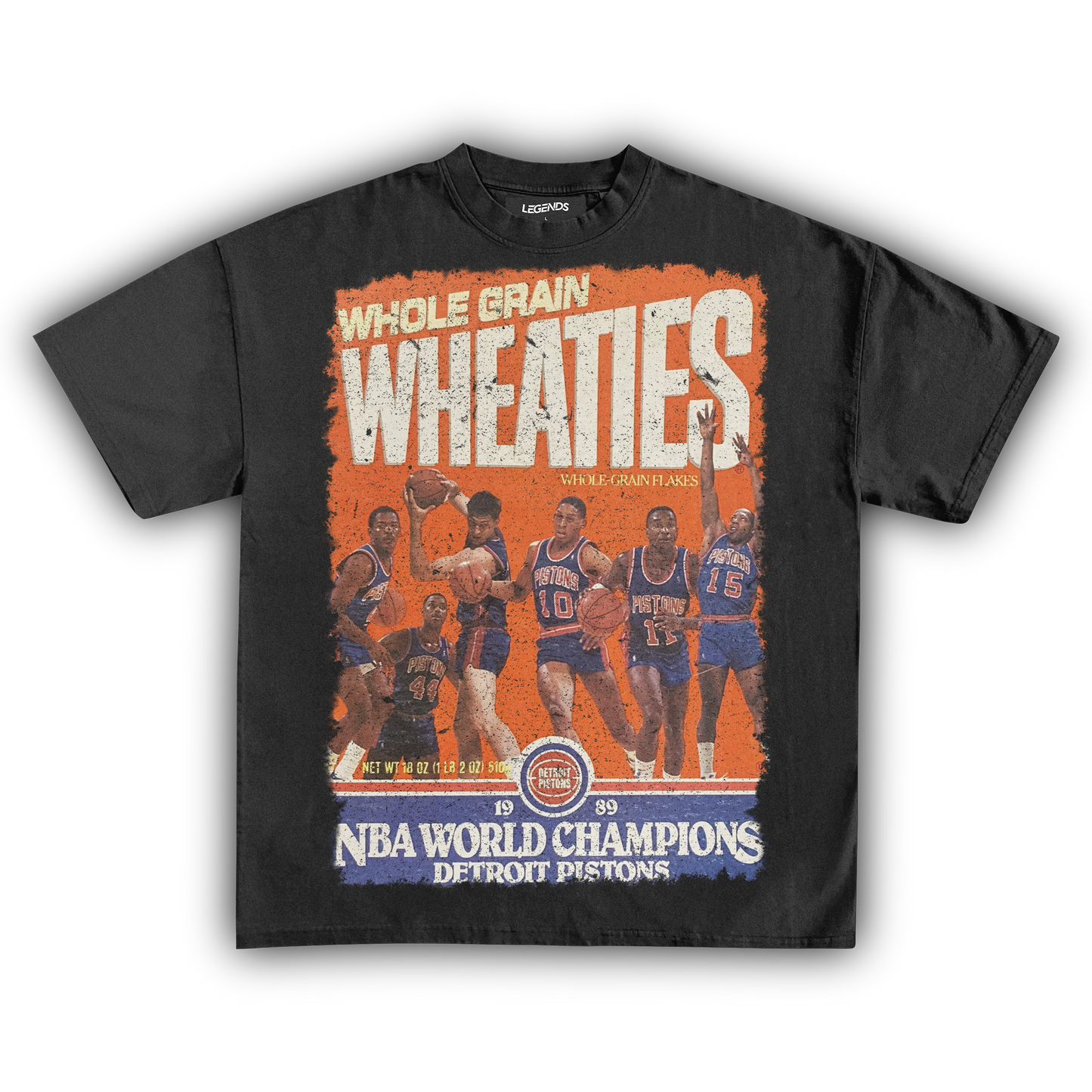 WHEATIES DETROIT PISTONS 1989 VINTAGE TEE