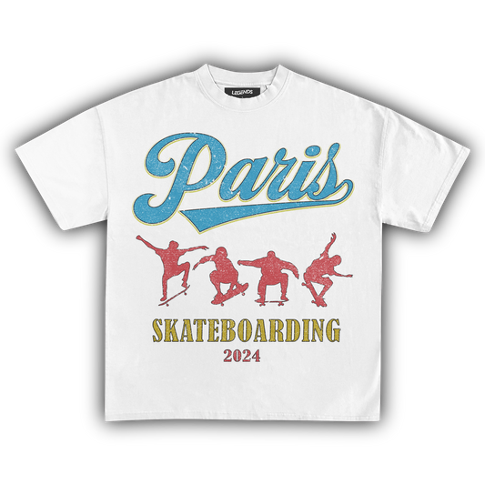 '24 PARIS SKATEBOARDING VINTAGE TEE