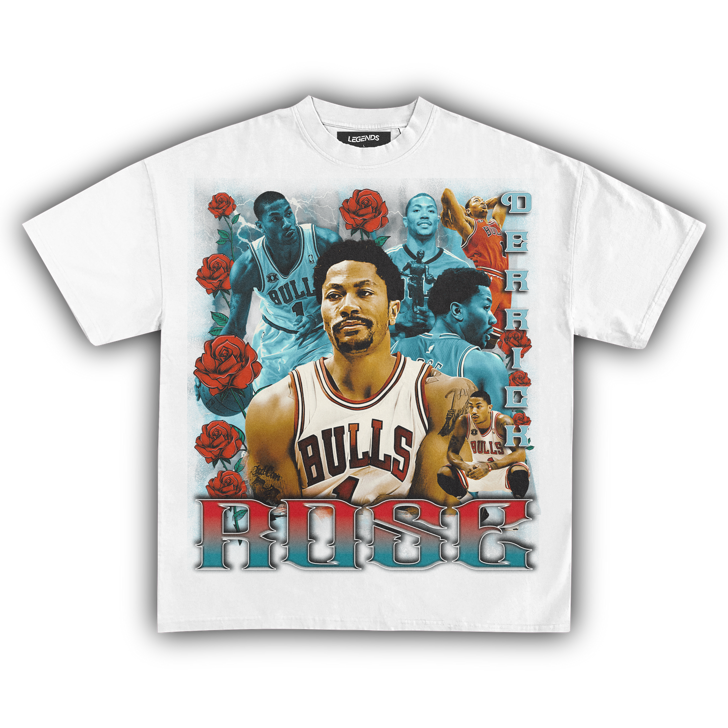 DERRICK ROSE BULLS TEE