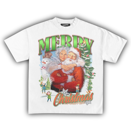 MERRY CHRISTMAS SANTA CLAUS VINTAGE TEE