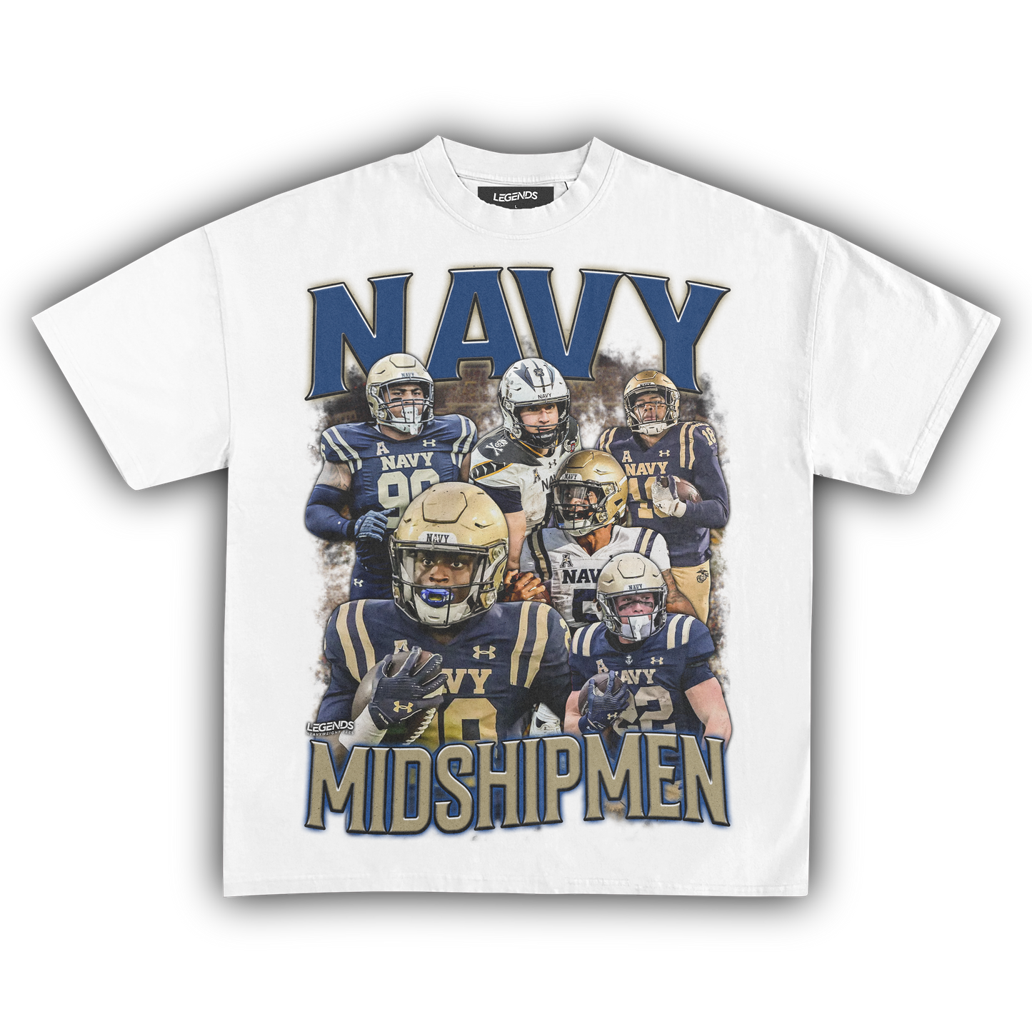 NAVY MIDSHIPMEN FOOTBALL TEE