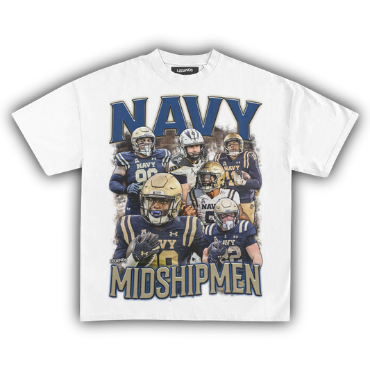 NAVY MIDSHIPMEN FOOTBALL TEE