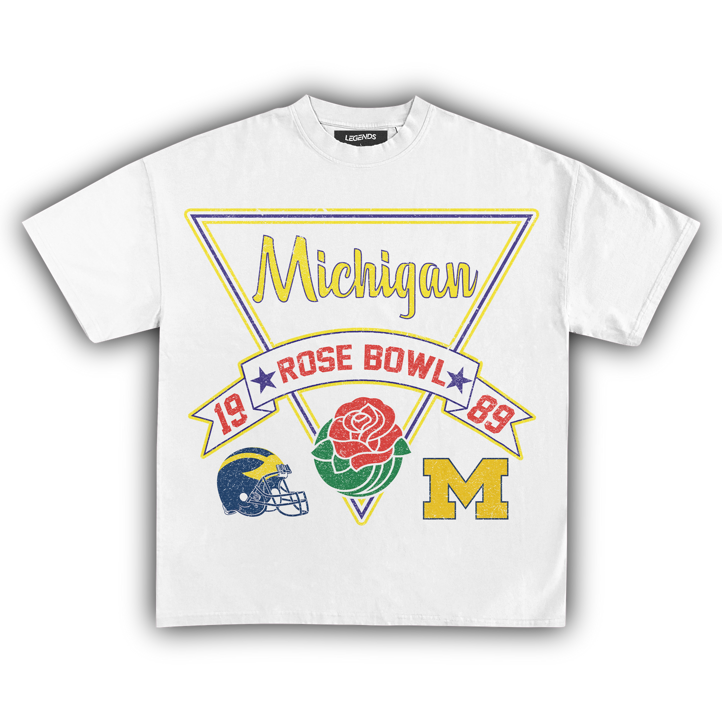 WOLVERINES VINTAGE 1989 ROSE BOWL TEE