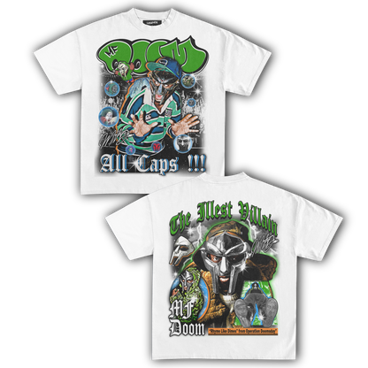 MF DOOM THE ILLEST VILLAIN TEE (Double Sided)