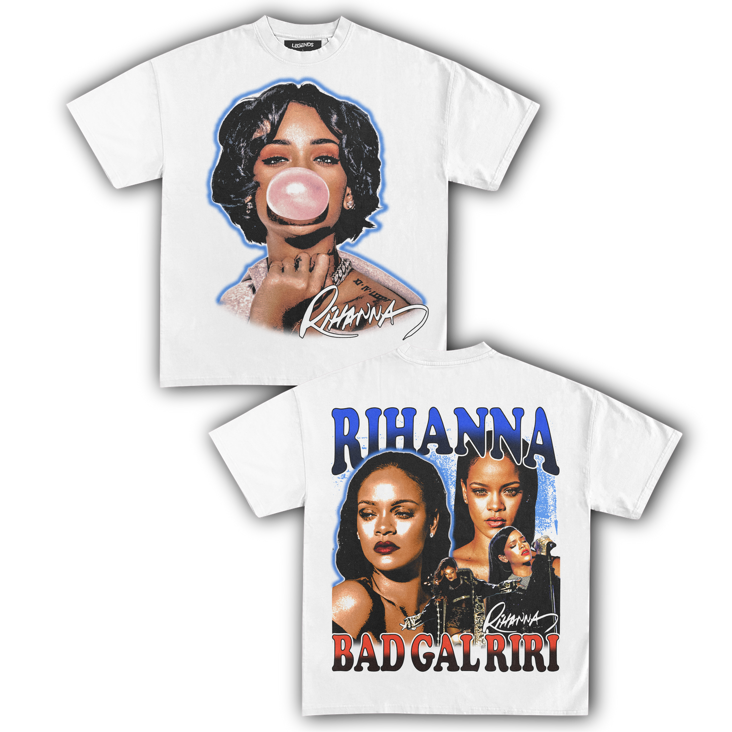 RIHANNA BUBBLEGUM TEE (Double Sided)