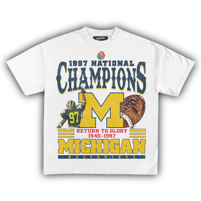 1997 MICHIGAN WOLVERINES NATIONAL CHAMPIONS TEE