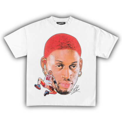 DENNIS RODMAN BIG FACE SLAM DUNK TEE