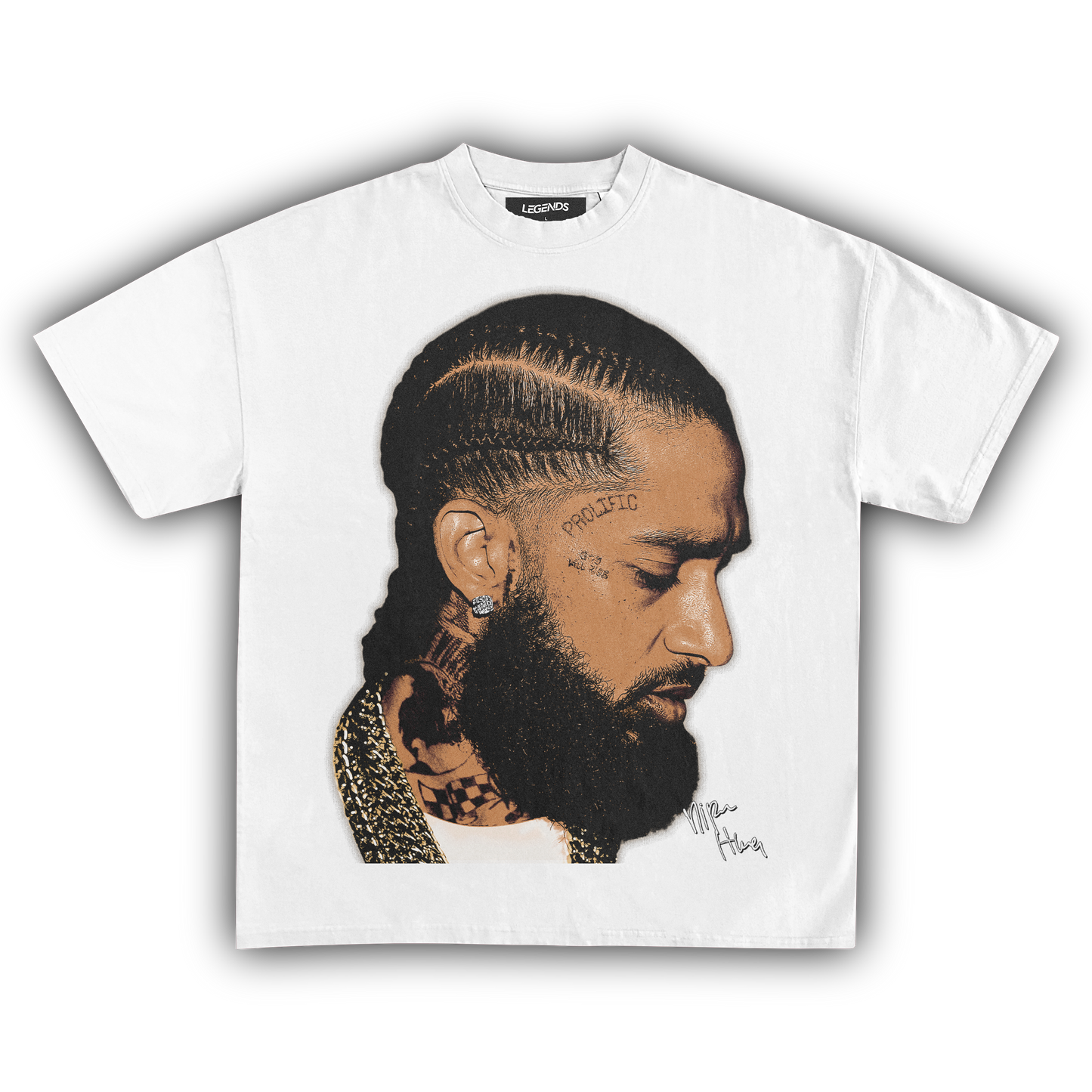 NIPSEY HUSSLE GOLD CHAINS TEE