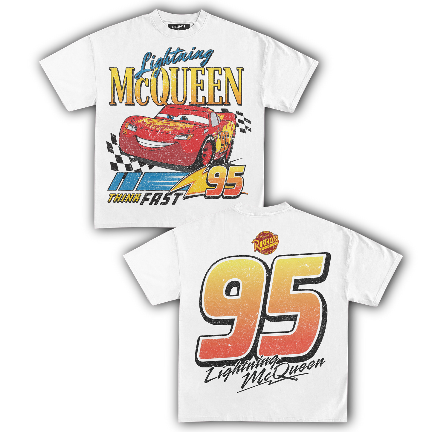 LIGHTNING MCQUEEN VINTAGE TEE (Double)